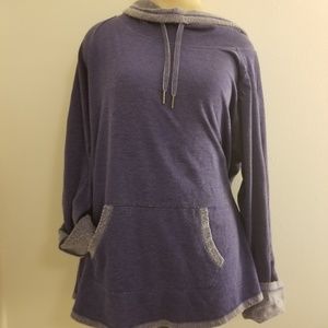 Calvin Klein fleece pullover L purple